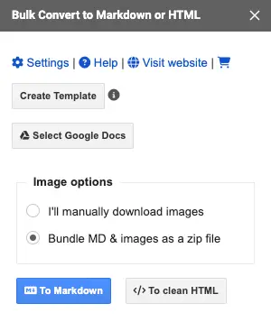 Bulk Convert Google Docs to Markdown