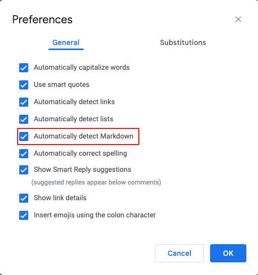 Enabling Markdown in Google Docs