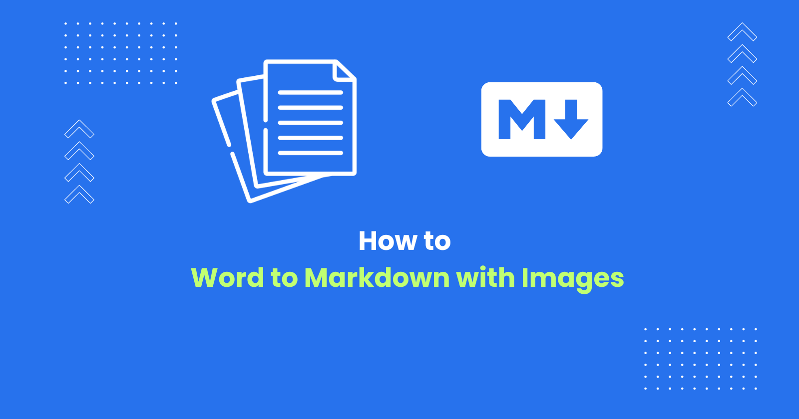 How to Convert Word to Markdown With Images